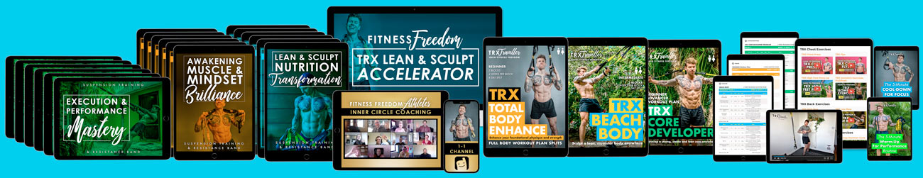 TRX Suspension training lean and sculpt program workouts and exercise